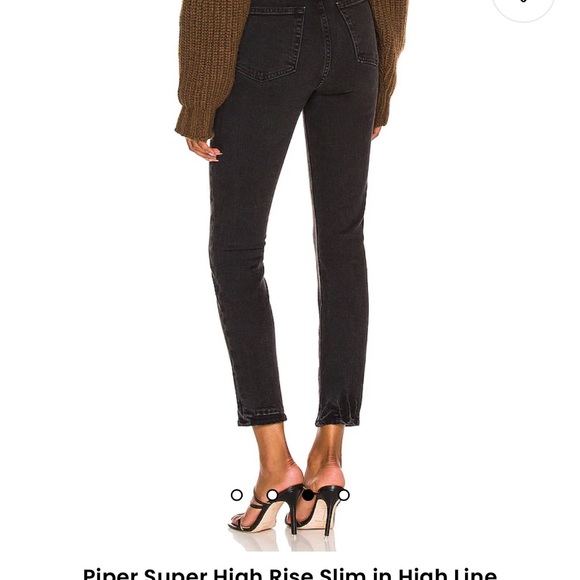 GRLFRND Black Highrise Skinny Denim Sz 24 - Picture 3 of 8